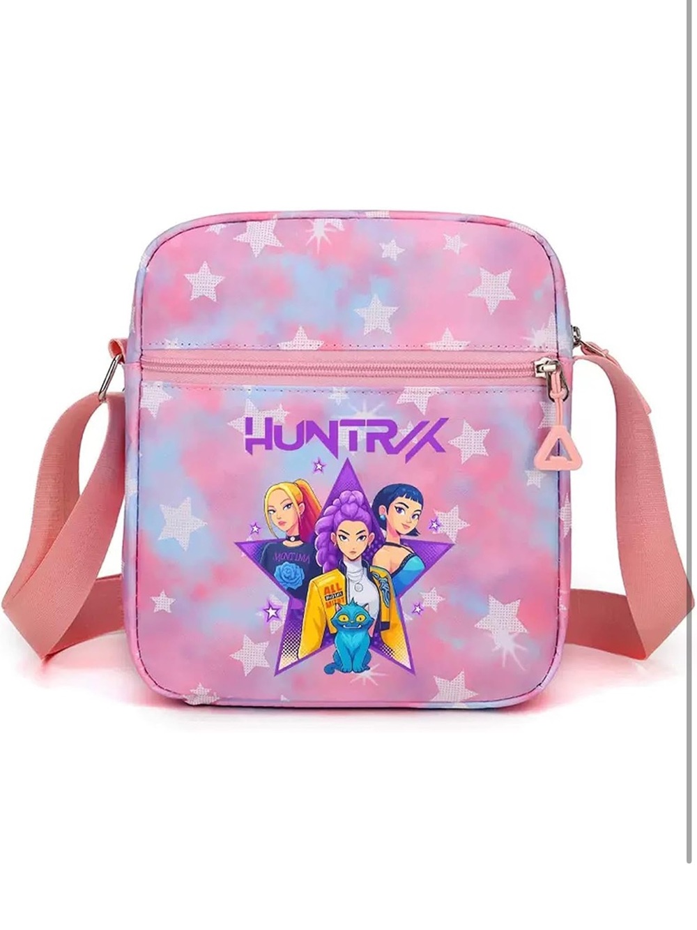 HUNTRX Pink Star Graphic Crossbody Bag